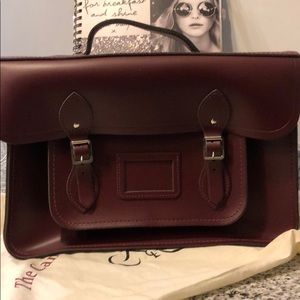 15” batchel in leather - oxbload